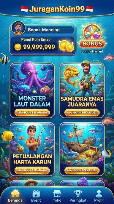 Tampilan antarmuka juragankoin99 yang ramah pengguna.